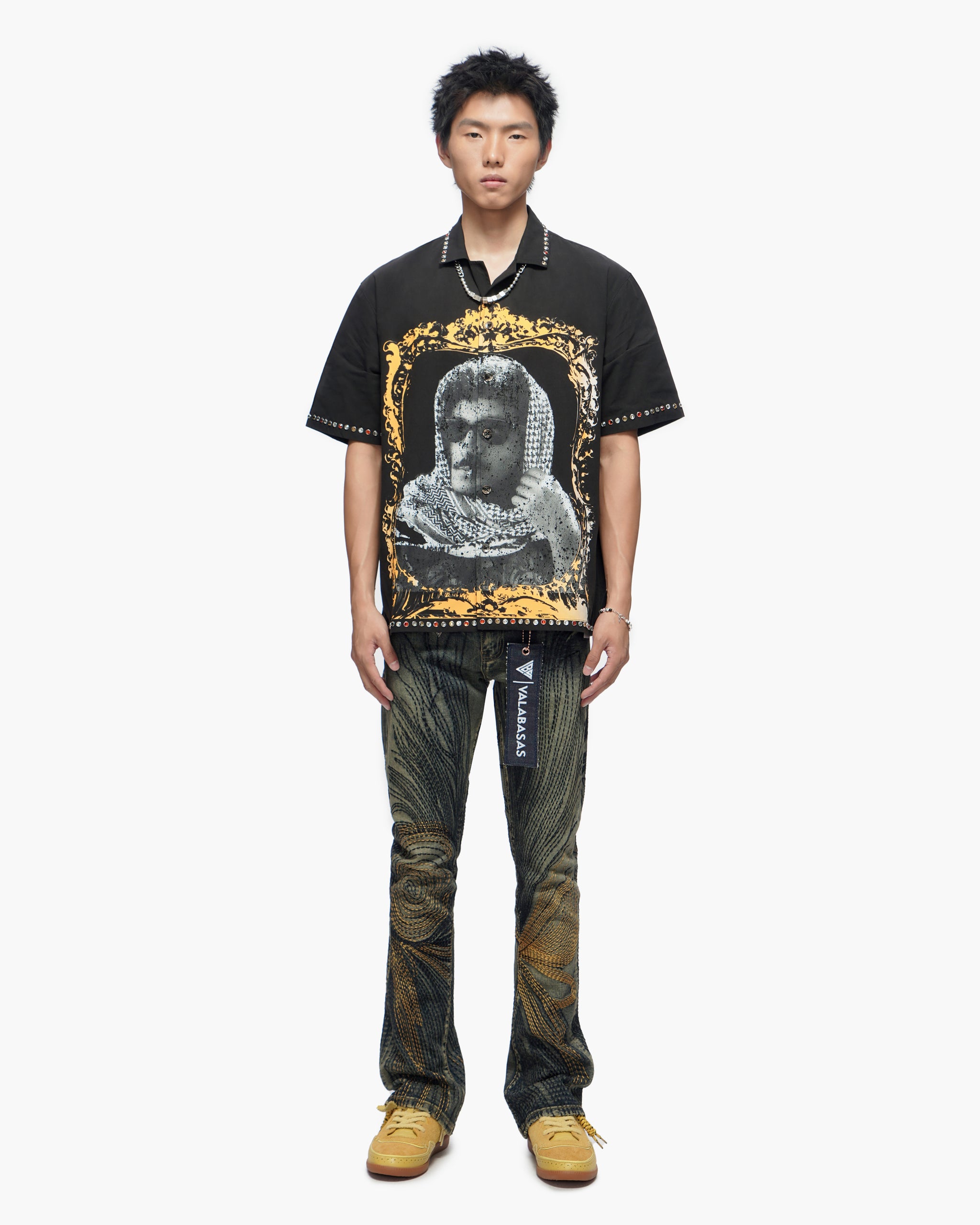 Framework Black Button Down Shirt