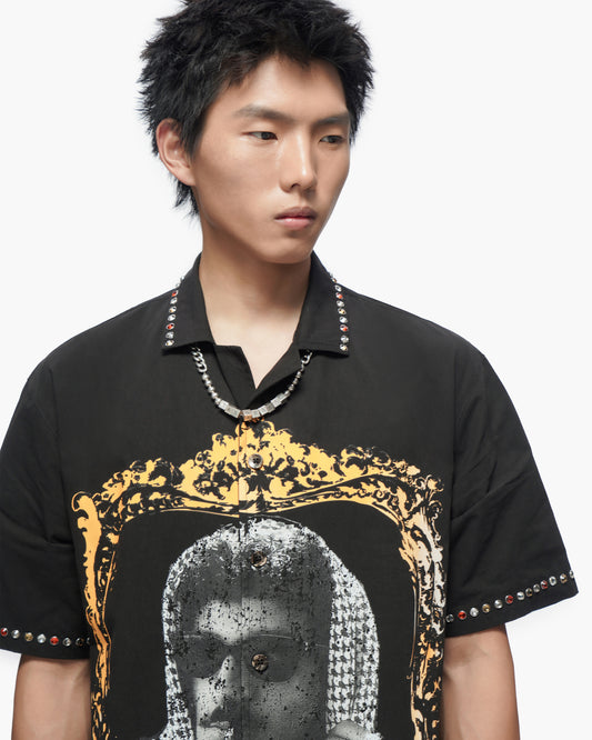 Framework Black Button Down Shirt