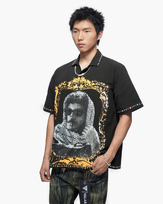 Framework Black Button Down Shirt
