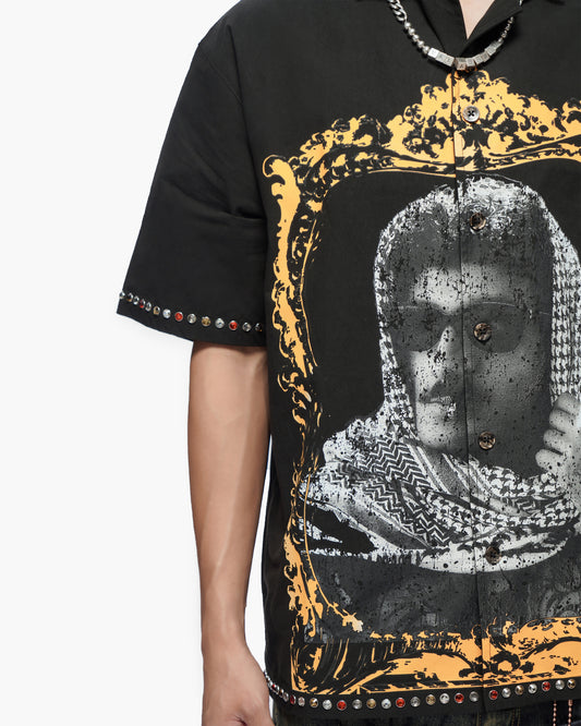 Framework Black Button Down Shirt