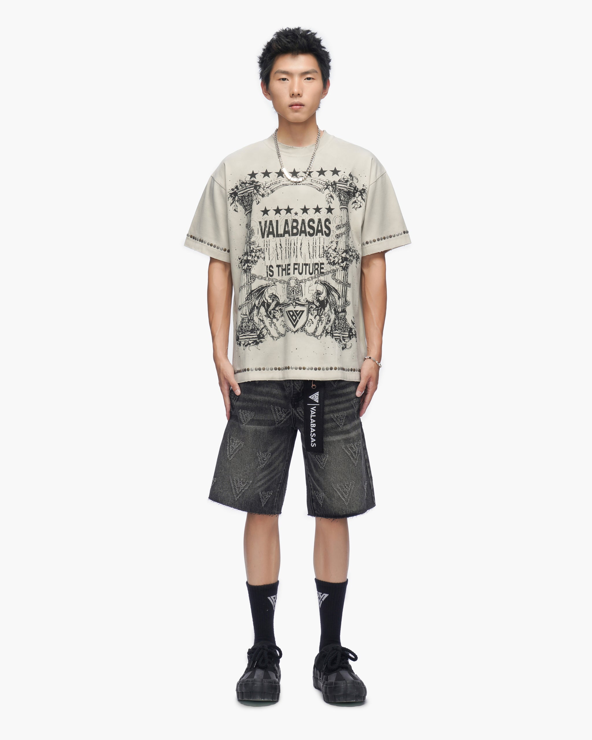 Parchment Tee Vintage Light Grey