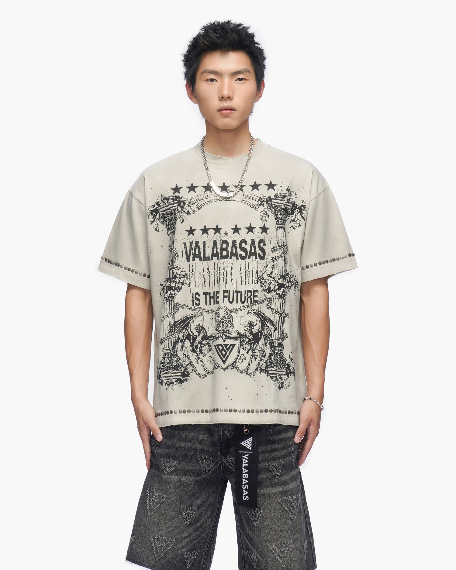 Parchment Tee Vintage Light Grey