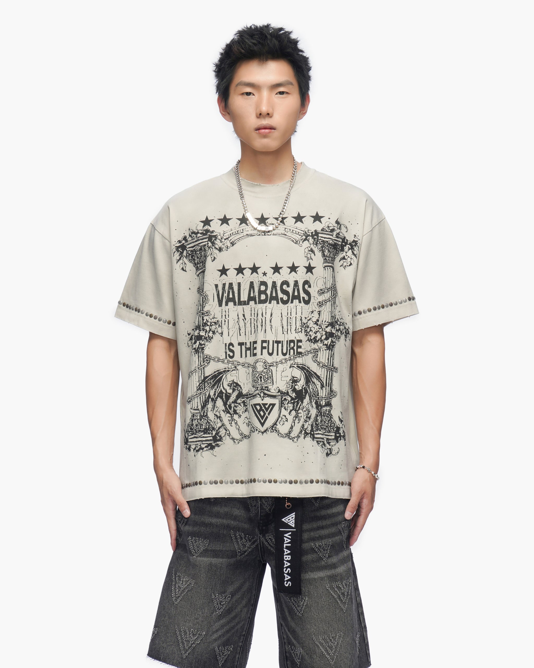 Parchment Tee Vintage Light Grey