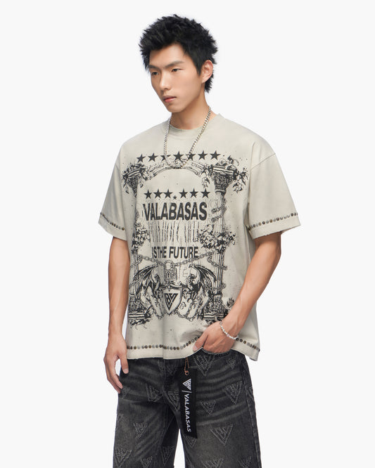 Parchment Tee Vintage Light Grey