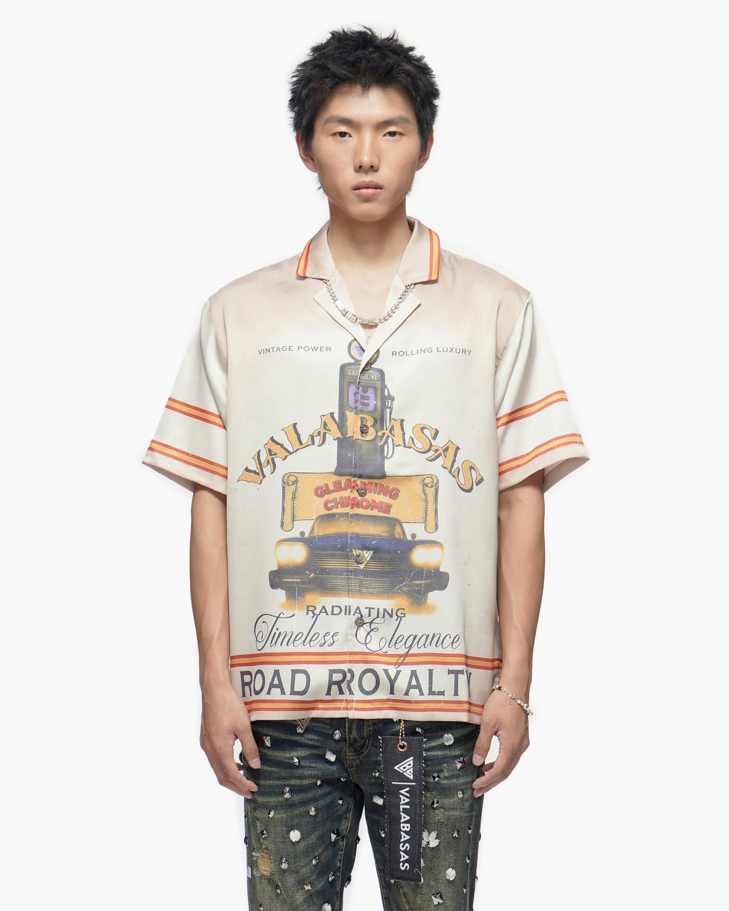 Self Service Cream Button Down Shirt