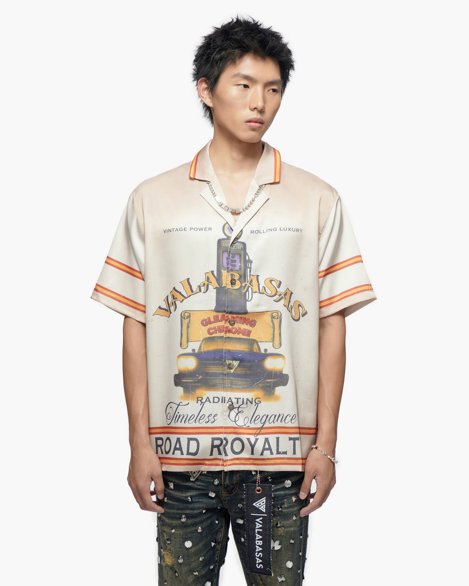 Self Service Cream Button Down Shirt