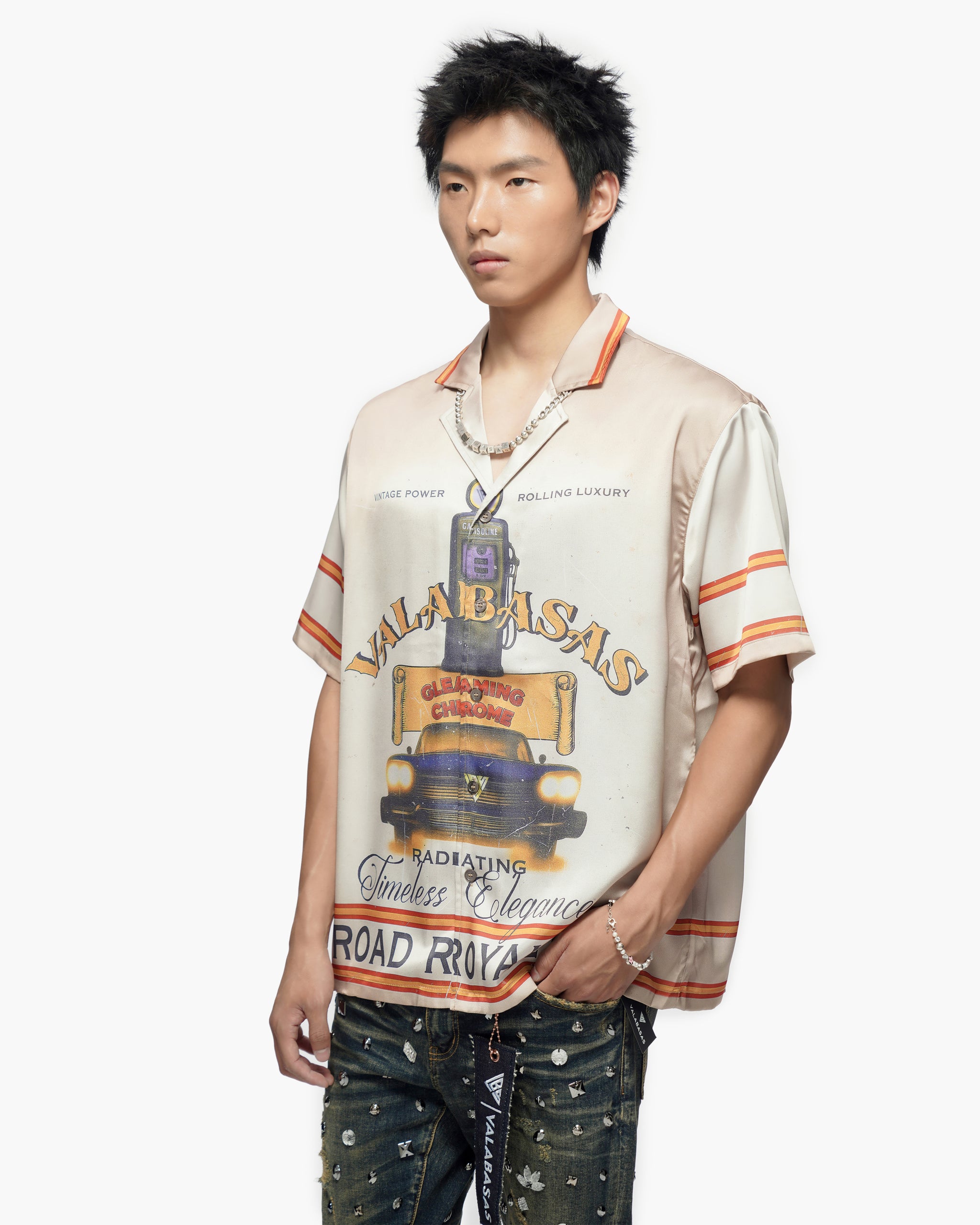 Self Service Cream Button Down Shirt