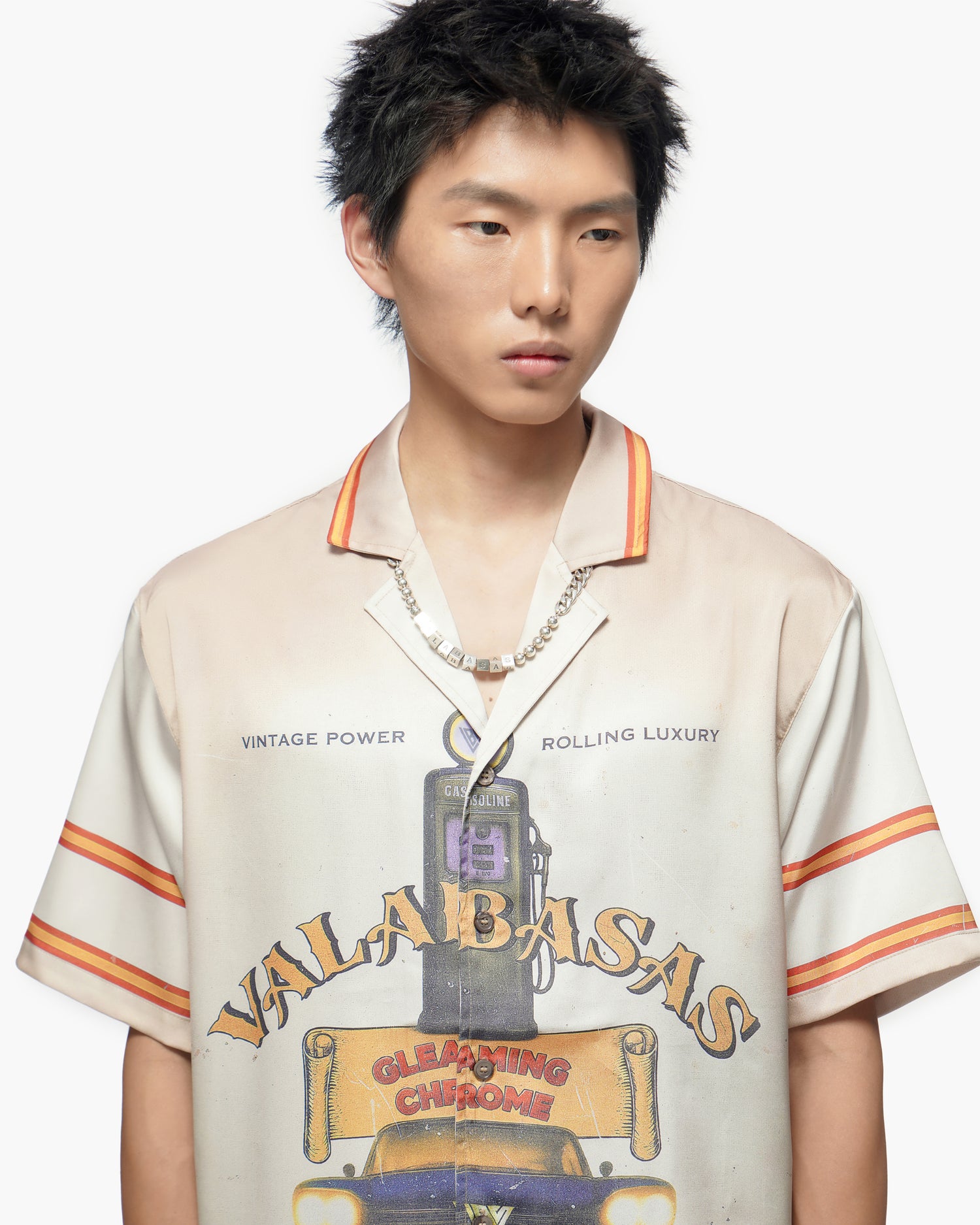 Self Service Cream Button Down Shirt