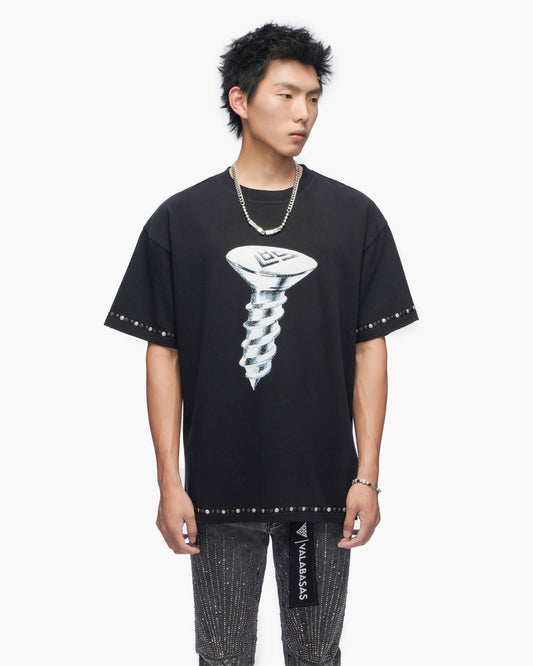 You're Screwed Vintage Black Tee