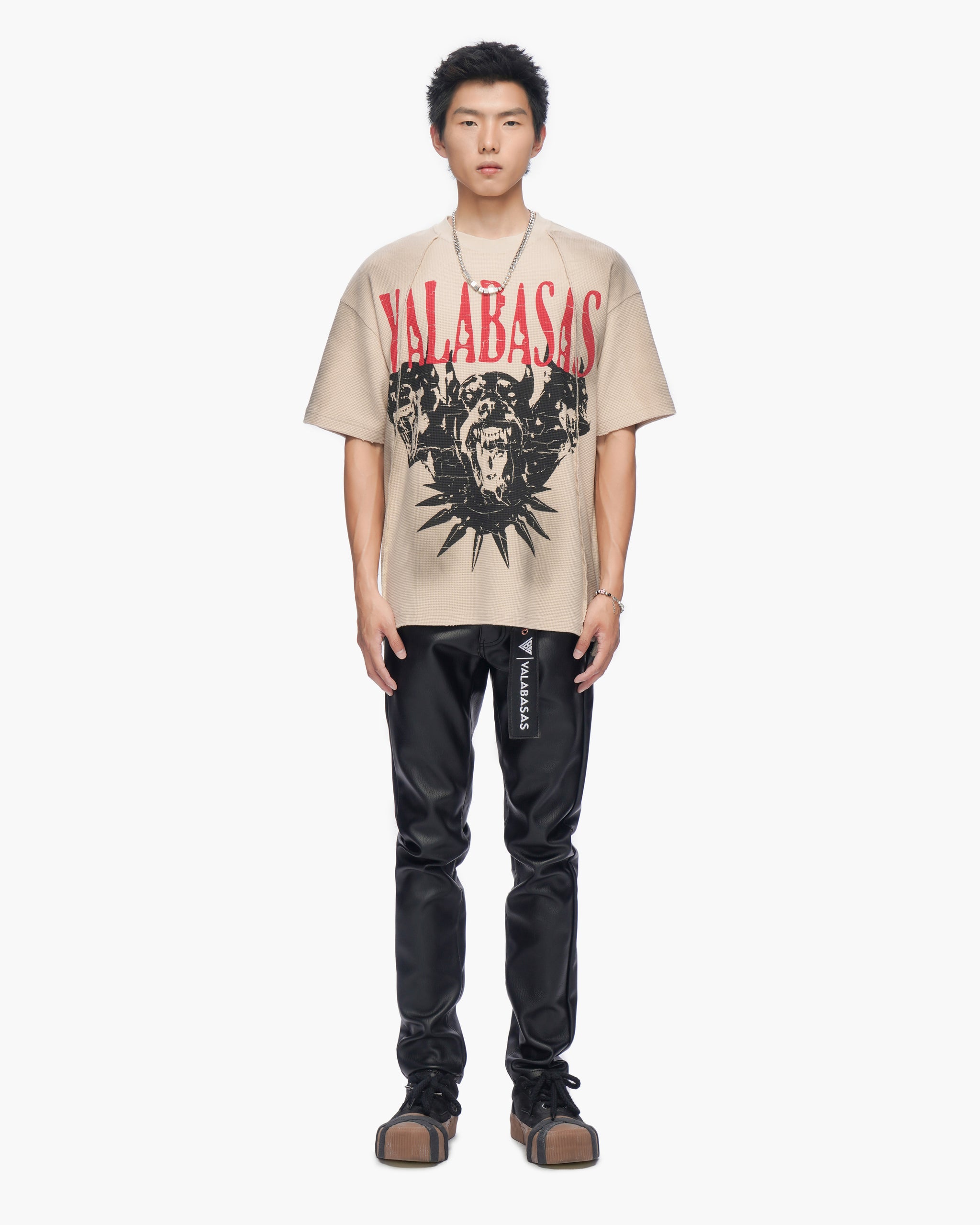 Not For Resale Vintage Cream Thermal Tee