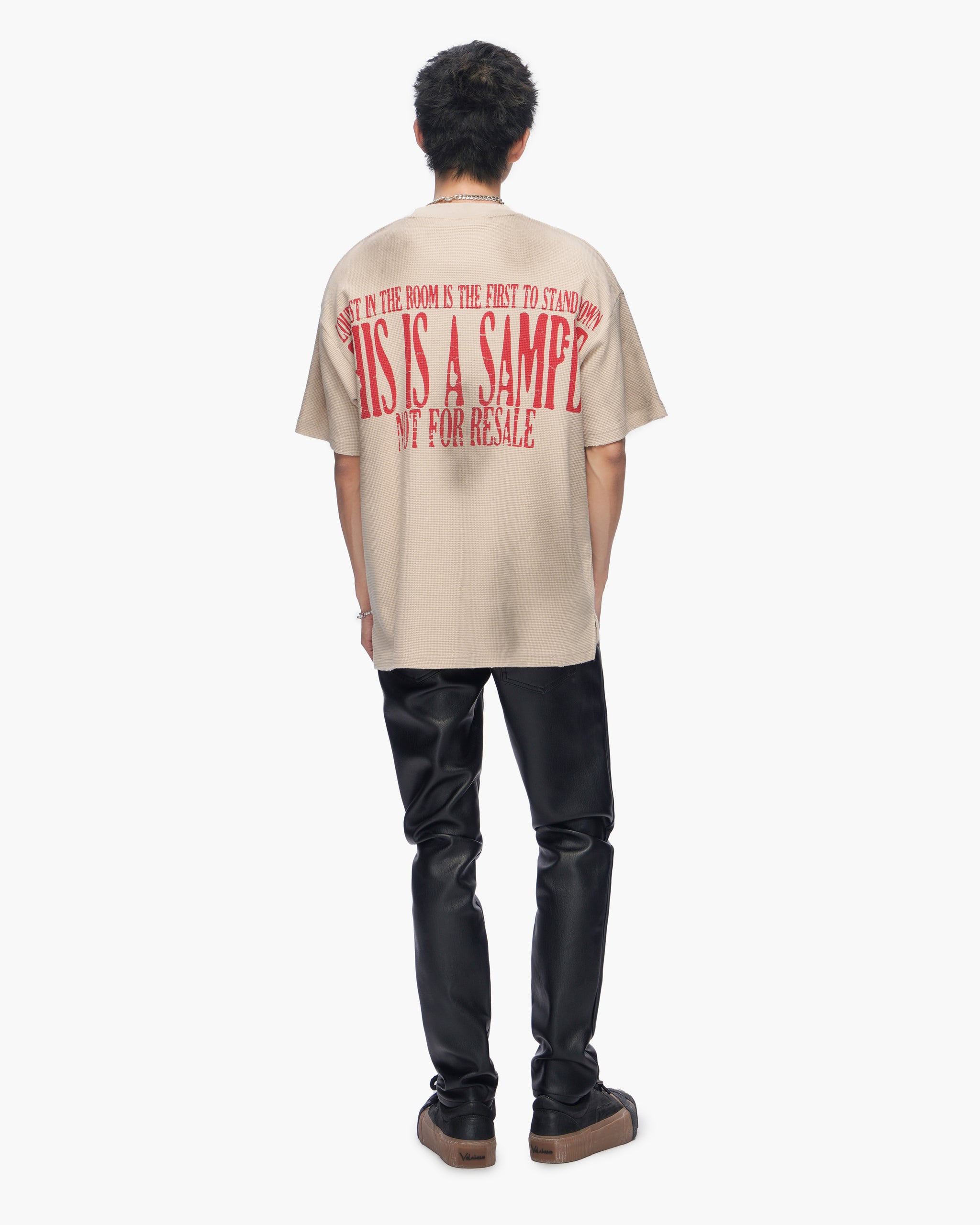 Not For Resale Vintage Cream Thermal Tee