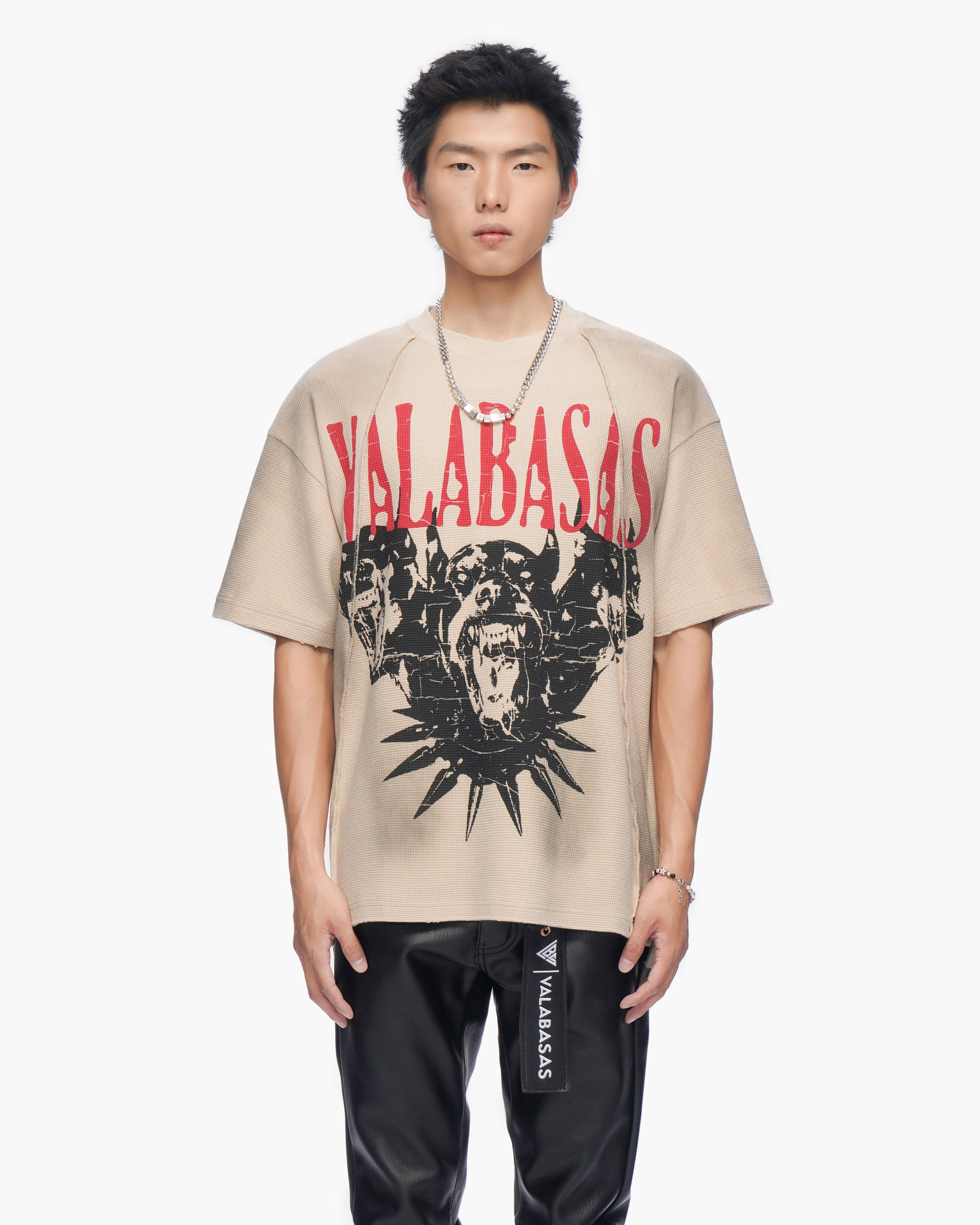Not For Resale Vintage Cream Thermal Tee