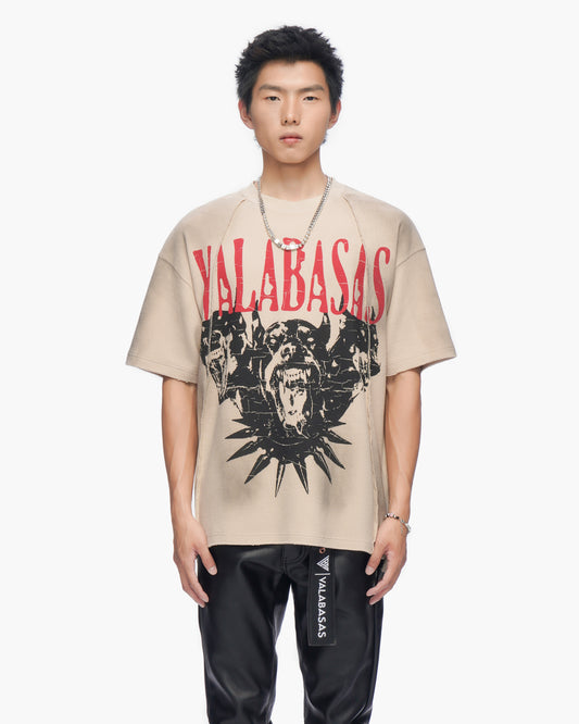 Not For Resale Vintage Cream Thermal Tee