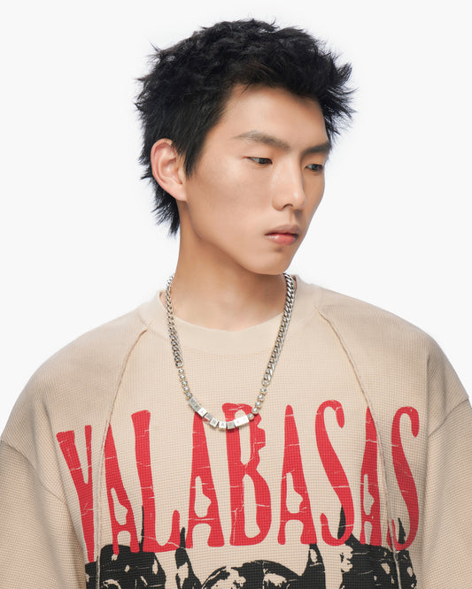 Not For Resale Vintage Cream Thermal Tee