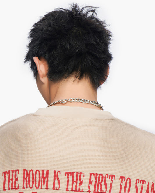 Not For Resale Vintage Cream Thermal Tee