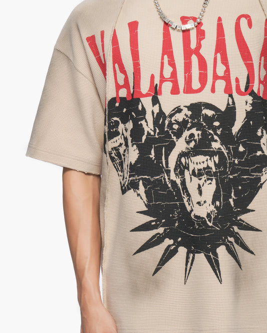 Not For Resale Vintage Cream Thermal Tee