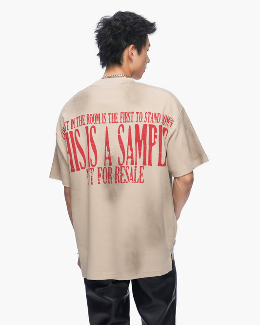 Not For Resale Vintage Cream Thermal Tee