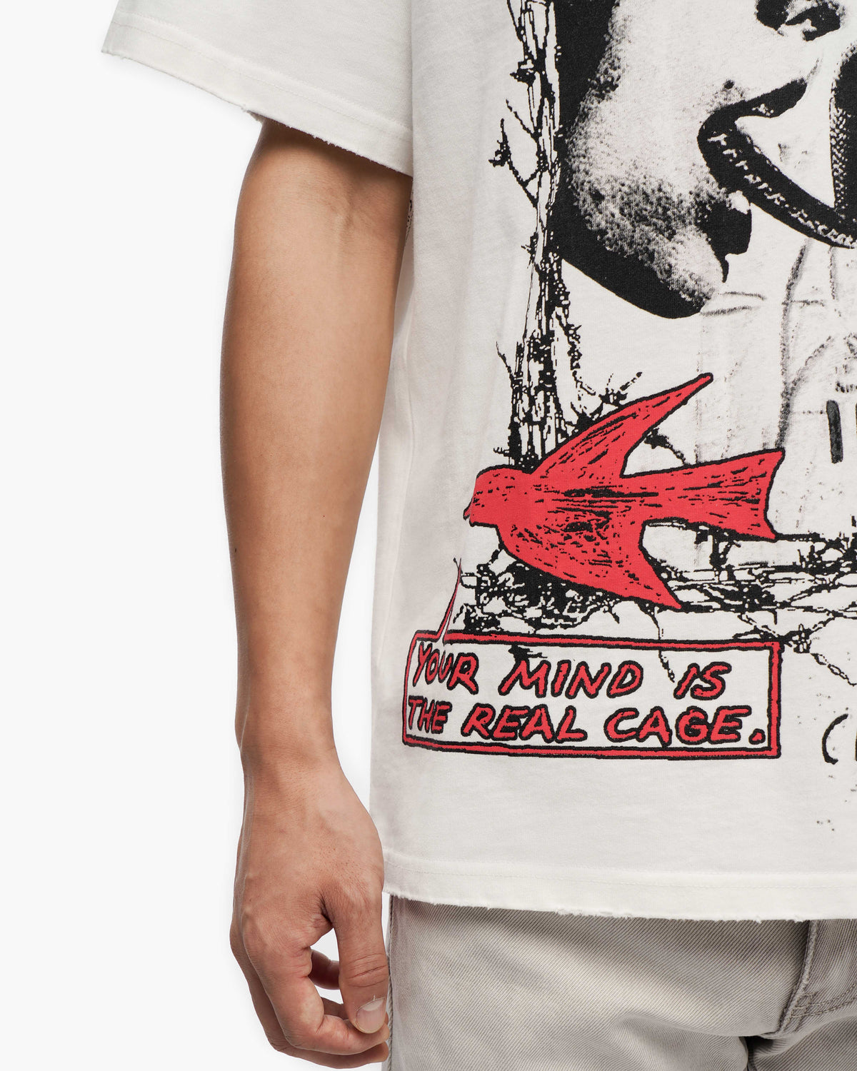Bystander White Tee