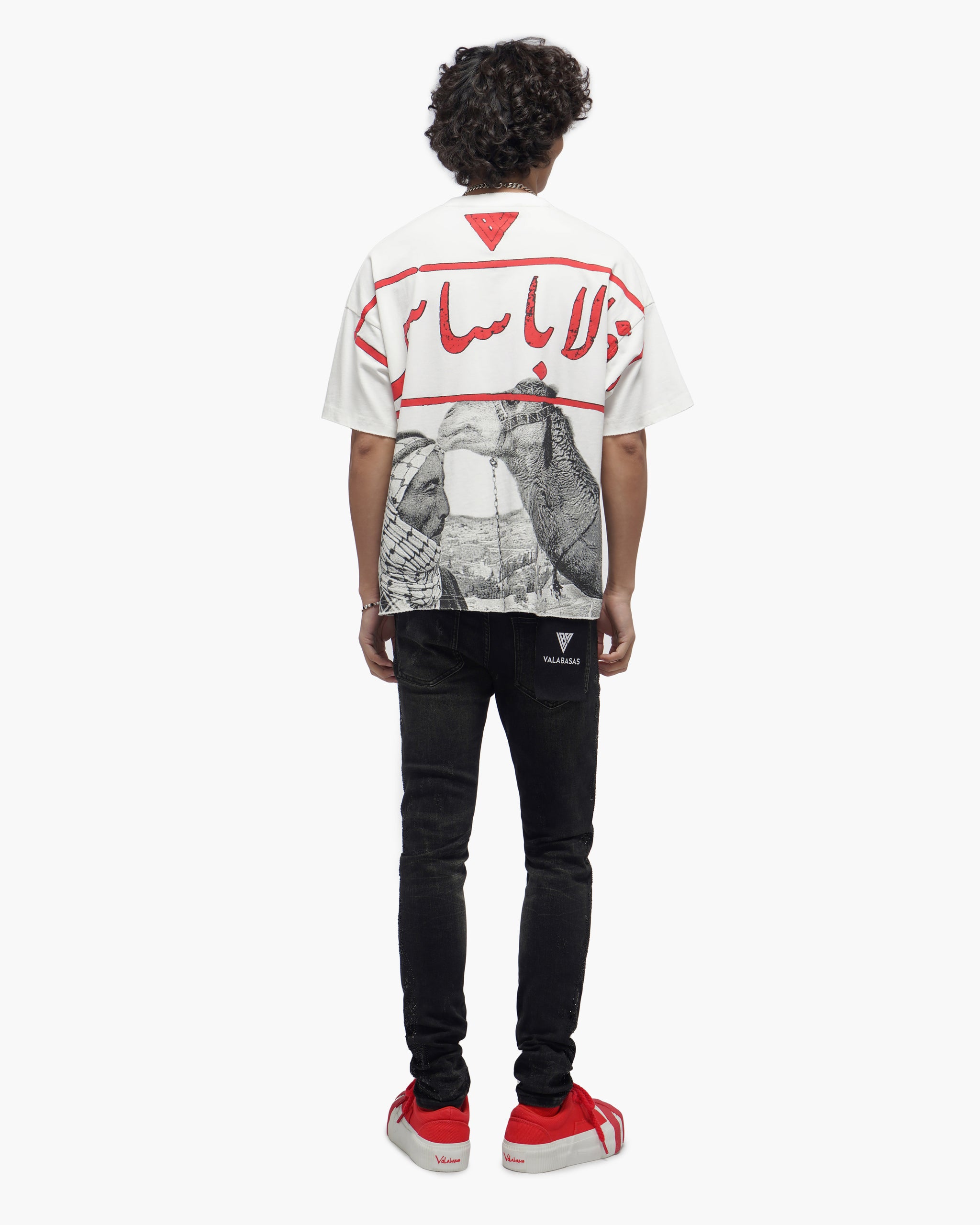 Camel White Tee
