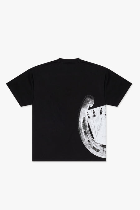 "LUCKY" JET BLACK TEE