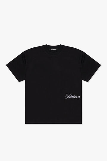 "MARBLE" BLACK TEE