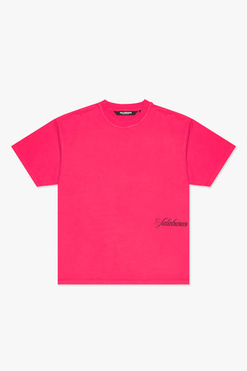 "MARBLE" FUSCHIA  TEE