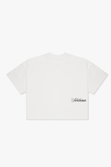 "MARBLE" WHITE TEE