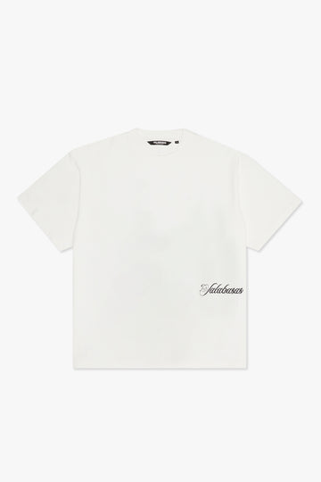 "MARBLE" WHITE TEE