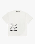 "SHOUT" WHITE TEE