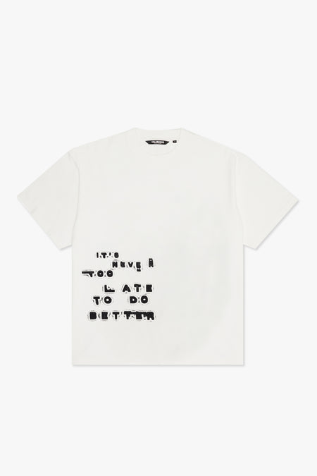 "SHOUT" WHITE TEE