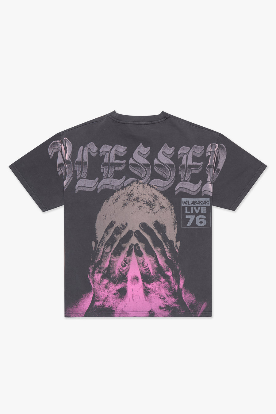 "Blessed" Vintage Grey Tee