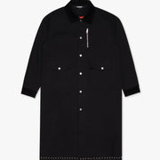 "DUSTER" BLACK TRENCH COAT