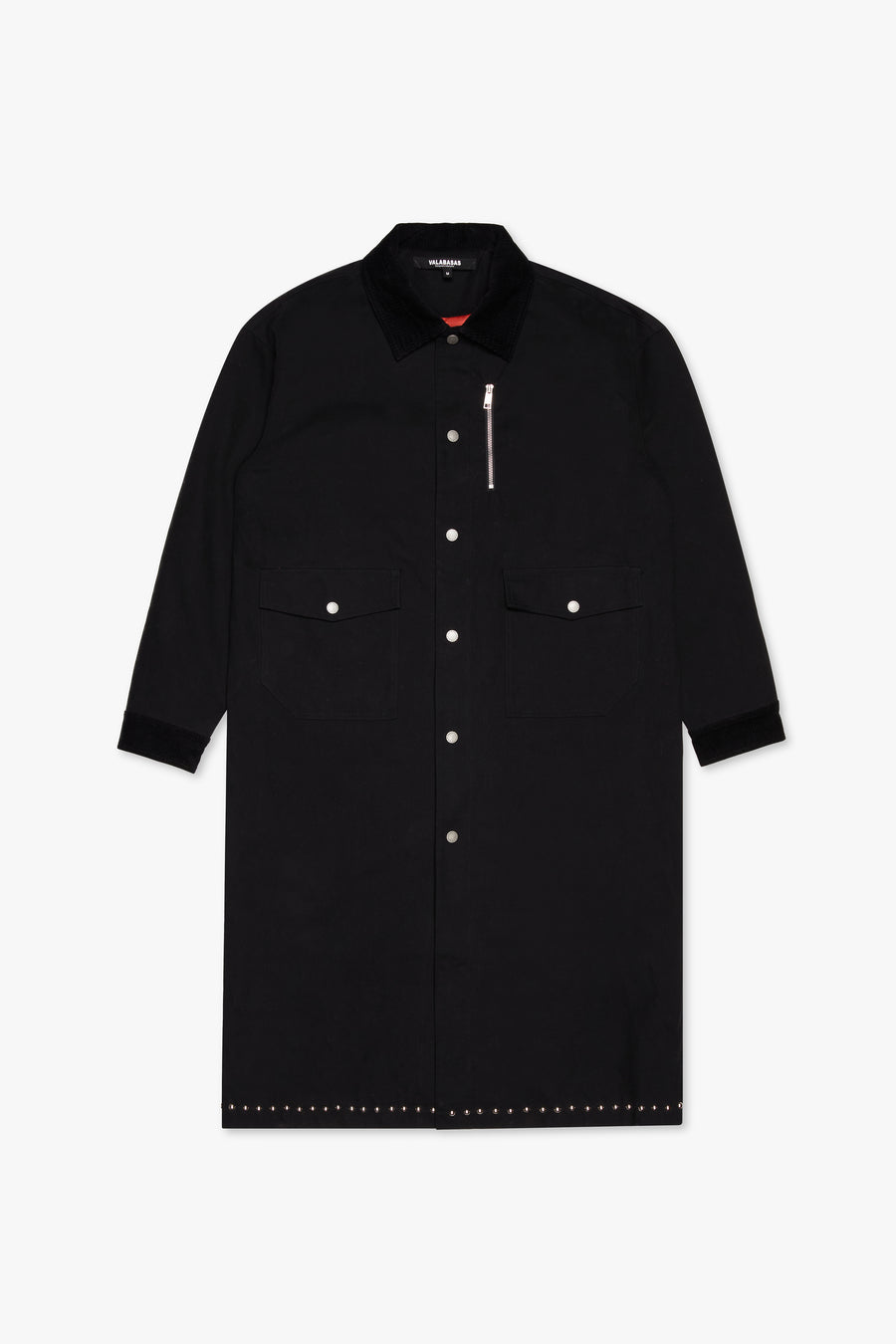 "DUSTER" BLACK TRENCH COAT