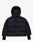 "SOLID" BLACK PUFFER JACKET