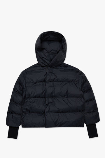 "SOLID" BLACK PUFFER JACKET