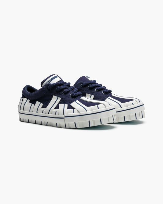 Yuratsu 100 Navy White Sneakers