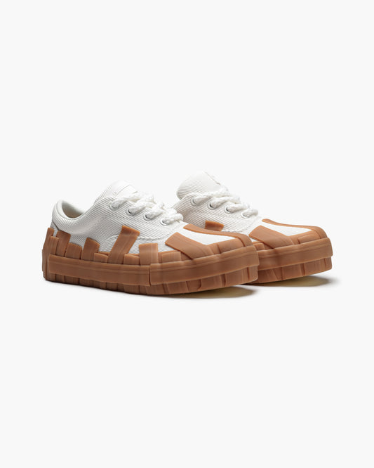 Yuratsu 100 White Gum Sneakers