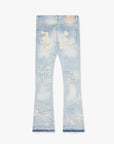 "TEARAWAY"  LIGHT BLUE WASH STACKED