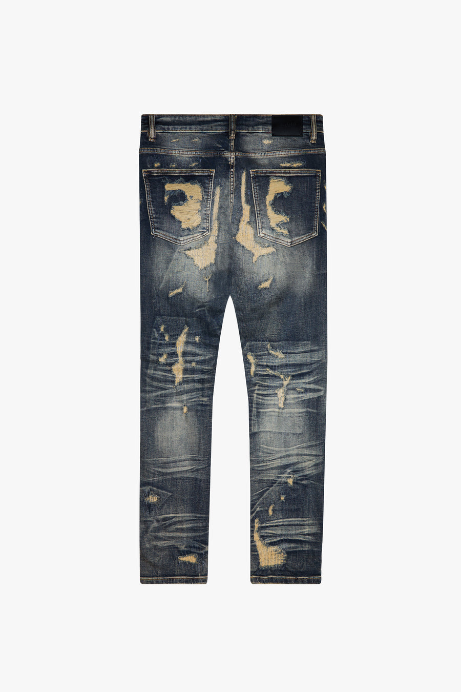 "TEARAWAY" DARK VINTAGE WASH SKINNY JEAN