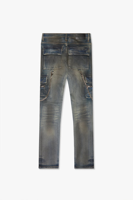 "AURA" DIRTY WASH SKINNY JEAN