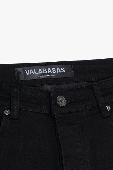 "STREAMLINE" BLACK BAGGY DENIM JEAN