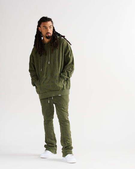 "PULSE" FLEECE SET - VINTAGE GREEN