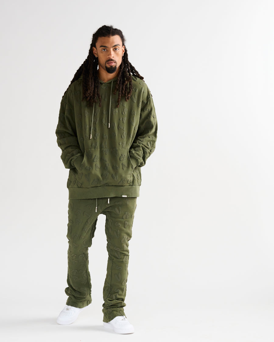 "PULSE" FLEECE SET - VINTAGE GREEN