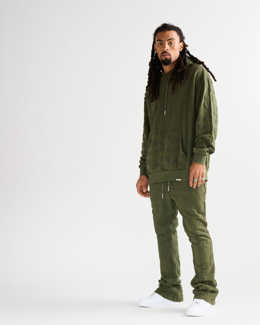 "PULSE" FLEECE SET - VINTAGE GREEN