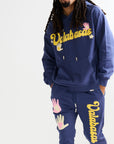 "TOUCHSTONE" NAVY/BLUE FLEECE SET