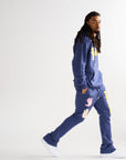 "TOUCHSTONE" NAVY/BLUE FLEECE SET