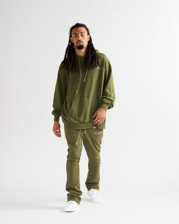 "VALA-ASCENT" VINTAGE ARMY GREEN FLEECE SET