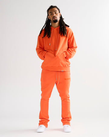 VALA-ASCENT" VINTAGE FLAME ORANGE FLEECE SET