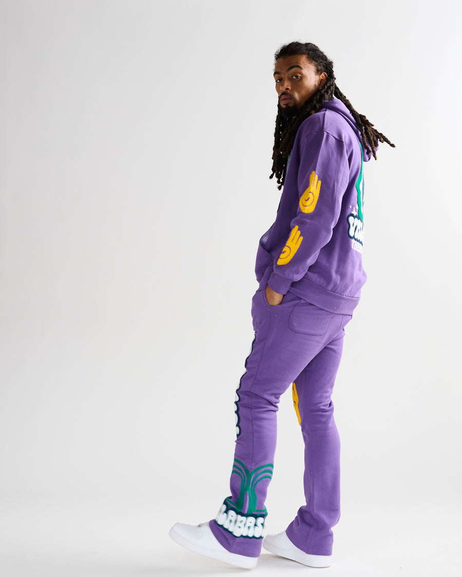 "UNITY" PURPLE FLEECE SET