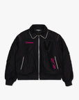 "WILD BUNCH" BLACK LETTERMAN JACKET